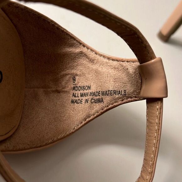 Charlotte Russe Women's Brown Addison Open Toe Strappy Heels Size 9 - Picture 9 of 11